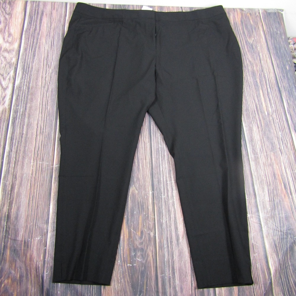 Halogen Pants Womens 26 Black Taylor Fit Stretch Tapered Slim Dress Work Career
